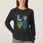 Love Hanukkiah Menorah Jew Hanukkah Chanukah Men W T-Shirt<br><div class="desc">Love Hanukkiah Menorah Jew Hanukkah Chanukah Men Women Kids 3</div>