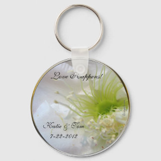 Love Happens Festive Wedding Favor Keychain