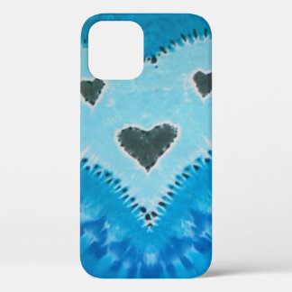 Love Happy Hearts Face Tie Dye iPhone 12 Case