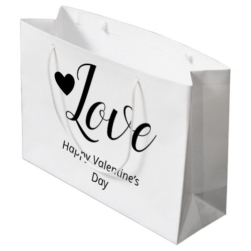 Love Happy Valentines Day Large Gift Bag