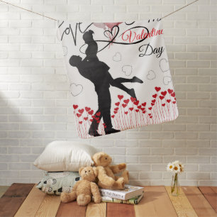 Love – Happy Valentine's Day Baby Blanket