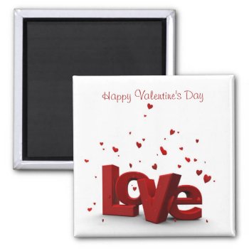 Love - Happy Valentine's Day Magnet by AV_Designs at Zazzle
