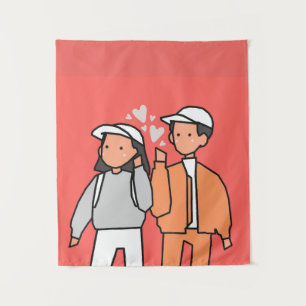 Love (Happy Valentine's Day) Tapestry