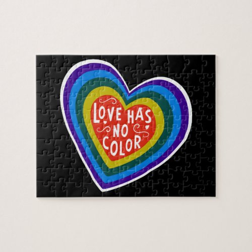Love Has No Color Anti_RacismDiscrimination Jigsaw Puzzle