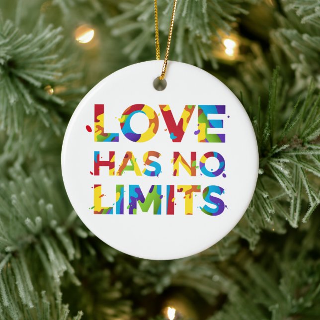 Love Has No Limits Ceramic Ornament (Tree)