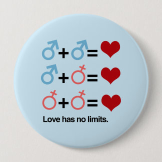 LOVE HAS NO LIMITS - .png Pinback Button