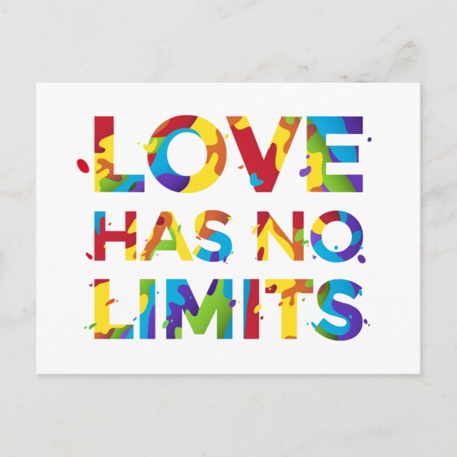 Love Has No Limits Postcard (Front)
