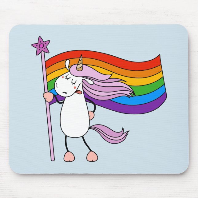 Love Has No Limits Unicorn Mouse Pad (Front)
