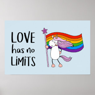 Love Has No Limits Unicorn Poster
