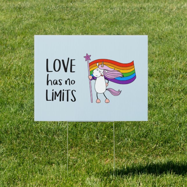 Love Has No Limits Unicorn Sign (Insitu)