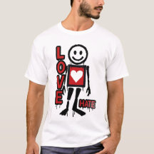 Love Hate Banksy Inspired Graphic 