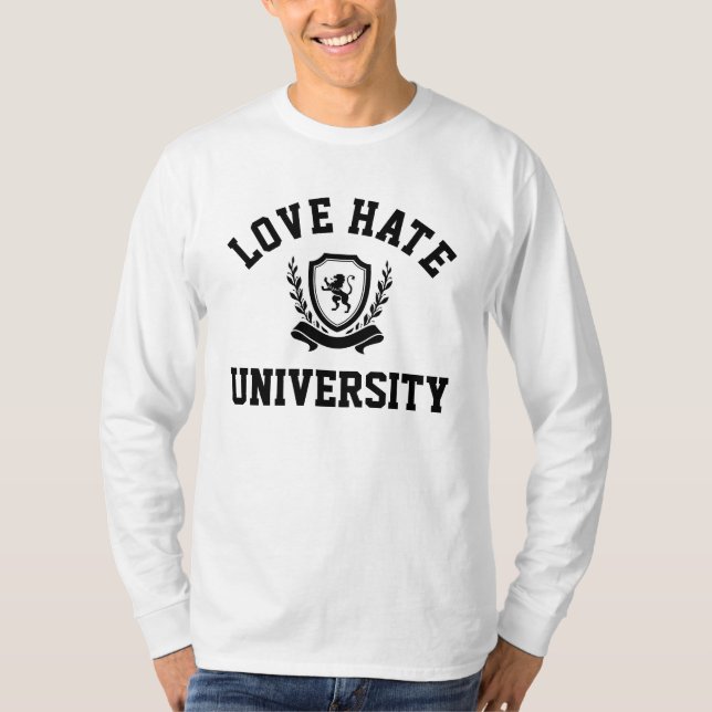 Love/Hate University Raglan T-Shirt (Front)