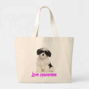 Love Havanese Puppy Dog Tote Bag