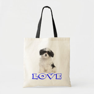 Love Havanese Puppy Dog Tote Bag