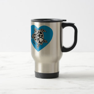 Love Hawaii Island and Turtle Travel Mug