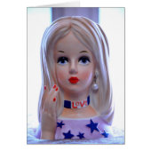 Love Head Vase Hippie Girl Groovy! (Front)