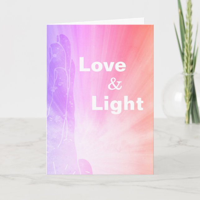 *~* Love Healer Rays Healing Hand Lightworker Card (Front)