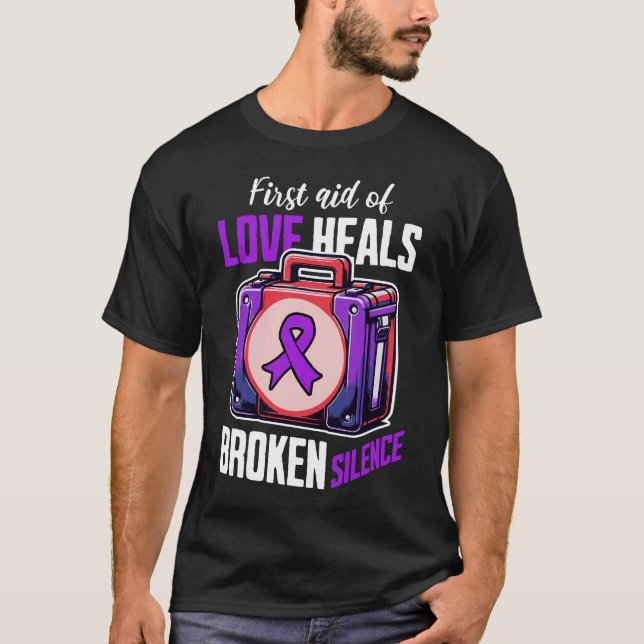Love Heals Broken Silence T-Shirt (Front)