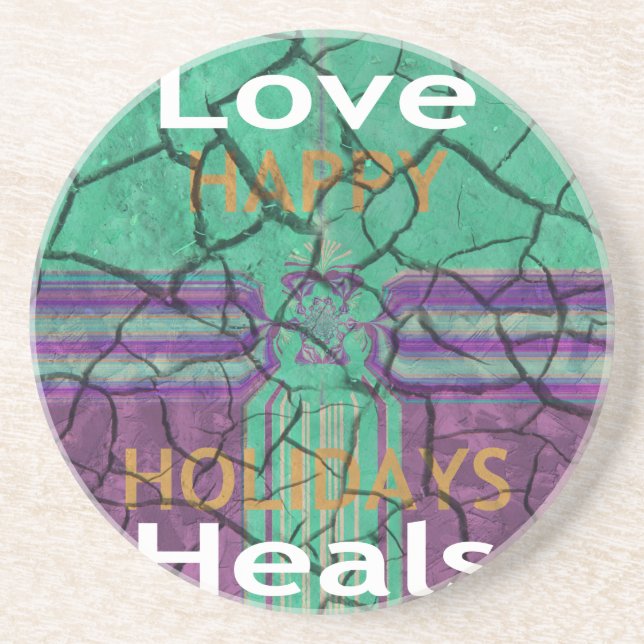 Love Heals Drink Coaster (Front)