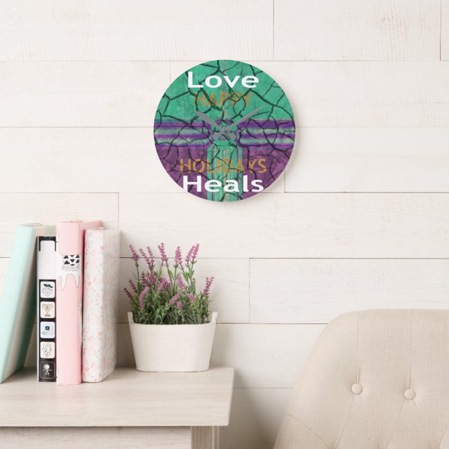 Love Heals Large Clock (Reading Room)