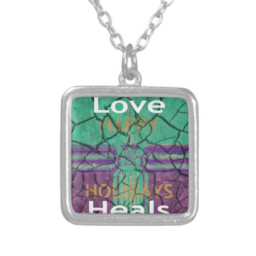 Love Heals Silver Plated Necklace