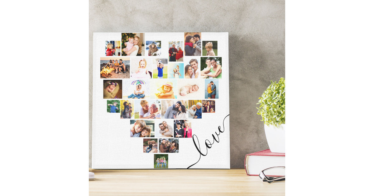 United Hearts, Eternal Love Personalized Mini Canvas with Easel at