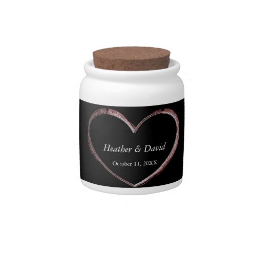Love Heart Attractive Charming Wedding Candy Jar