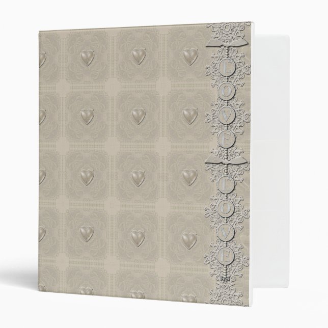 Love Heart Avery Binder (Front/Inside)