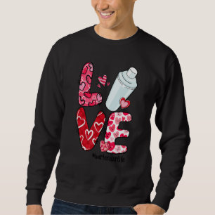 LOVE Heart Bartender Life Valentine's Day Gifts Sweatshirt