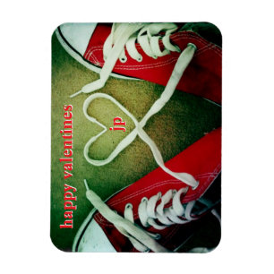 love heart baseball boots custom romance magnet