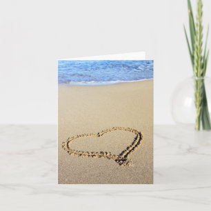 Love Heart Beach Card