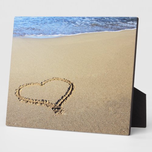 Love Heart Beach Plaque