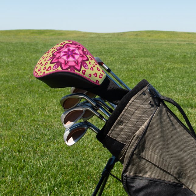 LOVE HEART BOYFRIEND GIRLFRIEND HUSBAND WIFE GIFT  GOLF HEAD COVER (In Situ)