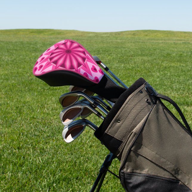 LOVE HEART BOYFRIEND GIRLFRIEND HUSBAND WIFE GIFT  GOLF HEAD COVER (In Situ)
