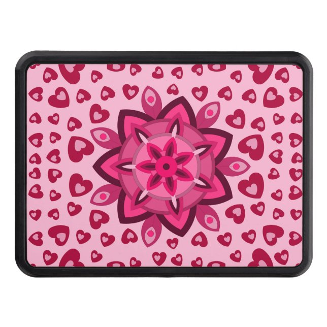 LOVE HEART BOYFRIEND GIRLFRIEND HUSBAND WIFE GIFT HITCH COVER (Front)