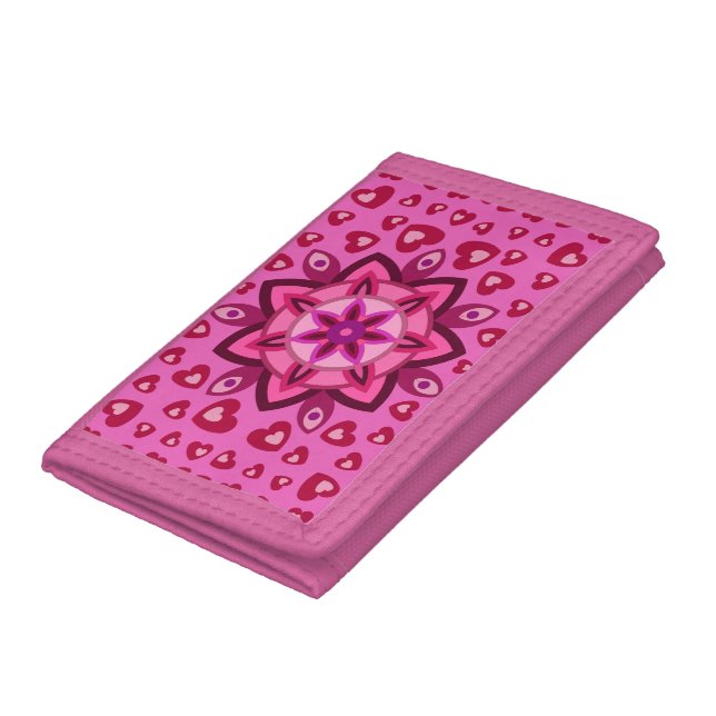 LOVE HEART BOYFRIEND GIRLFRIEND HUSBAND WIFE GIFT  TRIFOLD WALLET (Bottom)