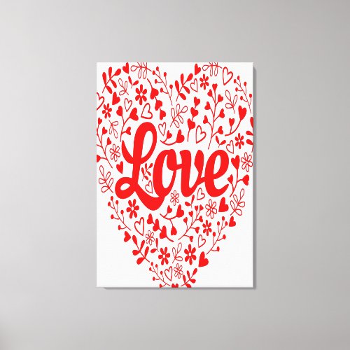 Love Heart Canvas Print