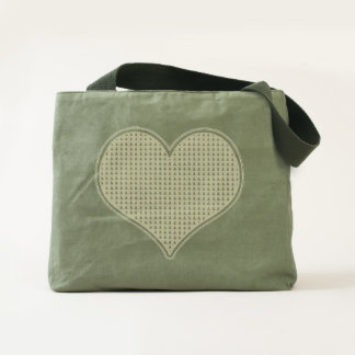 LOVE - Heart -Canvas Utility Tote