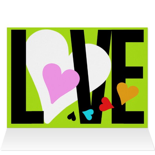 Love & Heart Card (Multicolor) (Inside Horizontal (Top))