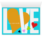 Love & Heart Card (Multicolor) (Inside Horizontal (Bottom))