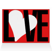 Love & Heart Card (Red) (Inside Horizontal (Top))