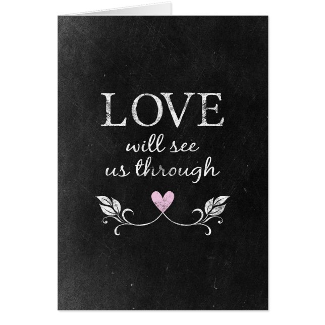 Love Heart Chalkboard Cards (Front)