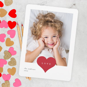 Love Heart Classroom Photo Valentines Day Card