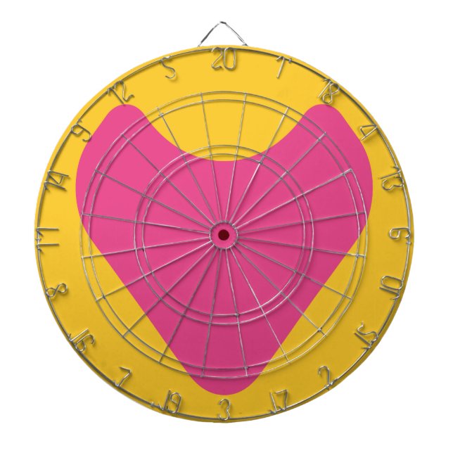 LOVE HEART COMBINATION COLORS BY MASANSER DART BOARD (Front)