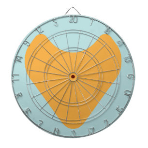 LOVE HEART COMBINATION COLORS BY MASANSER DART BOARD