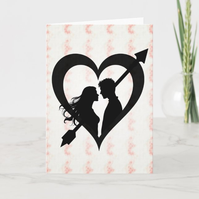 Love Heart Couple Card (Front)