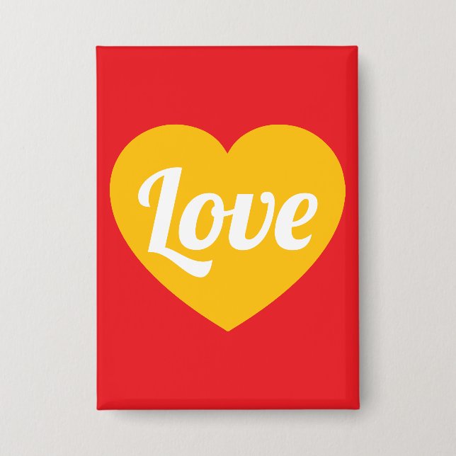 Love,heart,custom Button (Front)