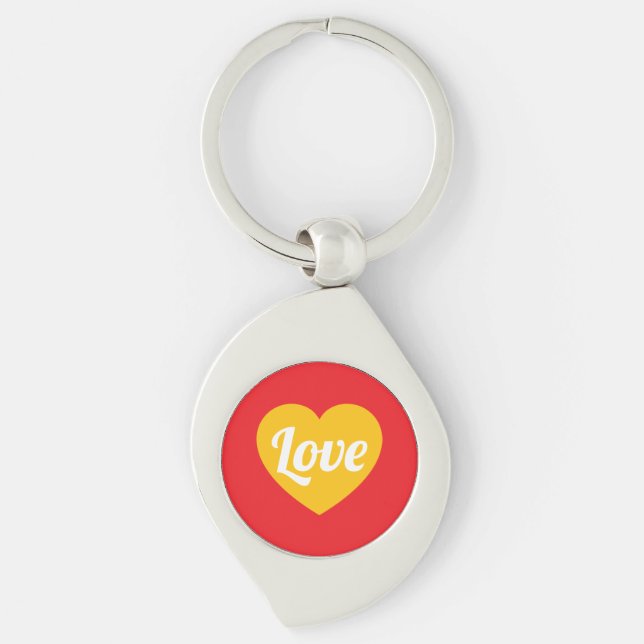Love,heart,custom Keychain (Front)