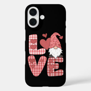 Love Heart Cute Gnome Valentine's Day iPhone 16 Case