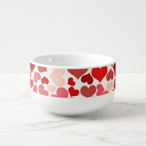 Love Heart Design Soup Mug